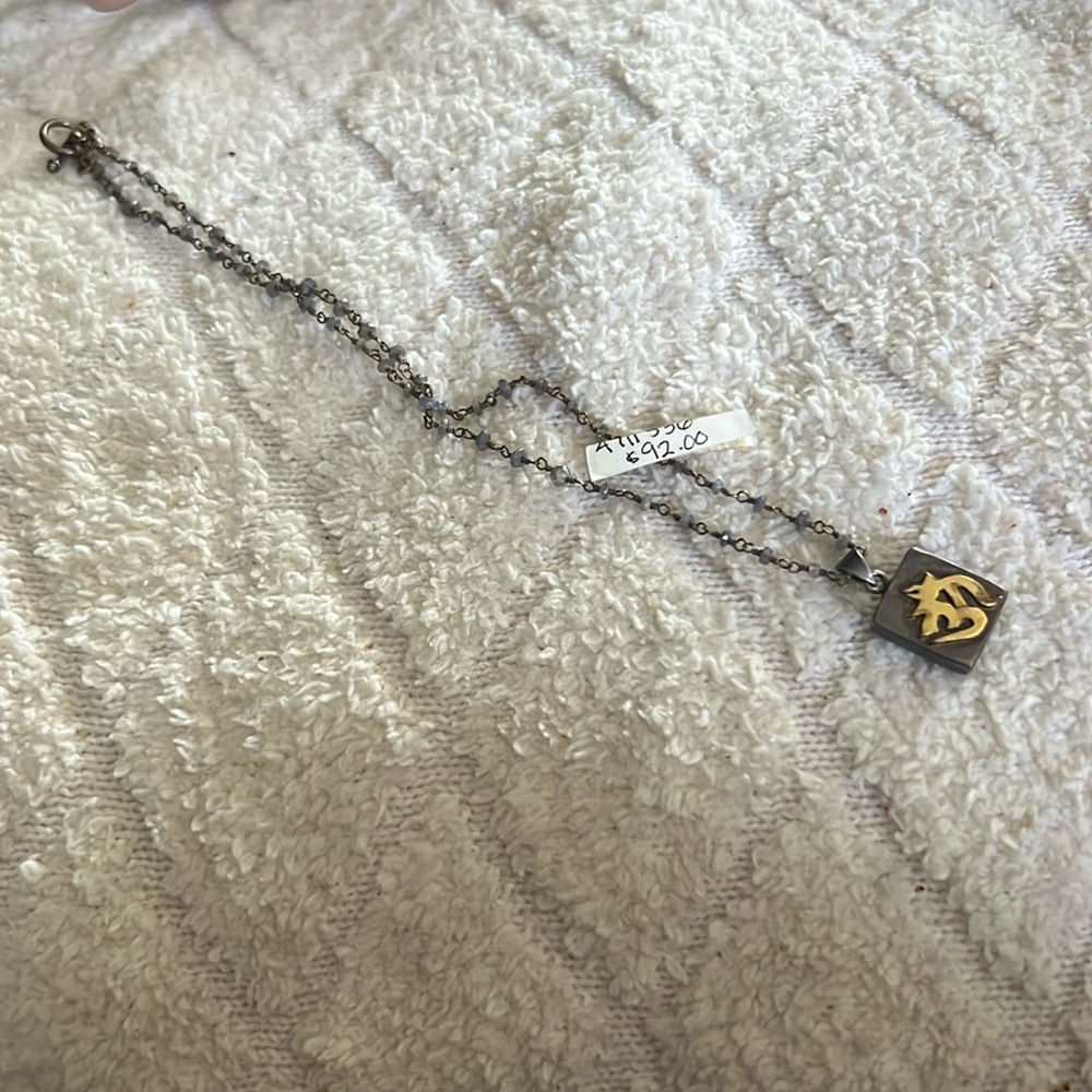 Labradorite necklace with pendant